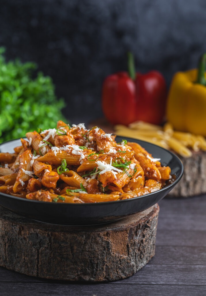 delicious-red-sauce-pasta-with-cheese-top